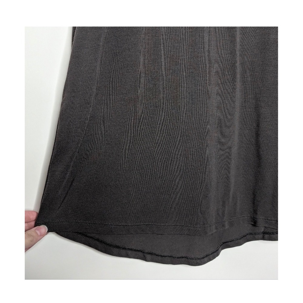 Athleta Renew Tank Top‎ Charcoal Gray Sleeveless Crew Neck Athleisure Soft L EUC - Picture 4 of 12